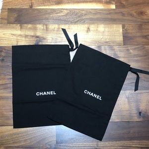 AUTHENTIC CHANEL SHOE DUST BAGS*TWO*NEW*